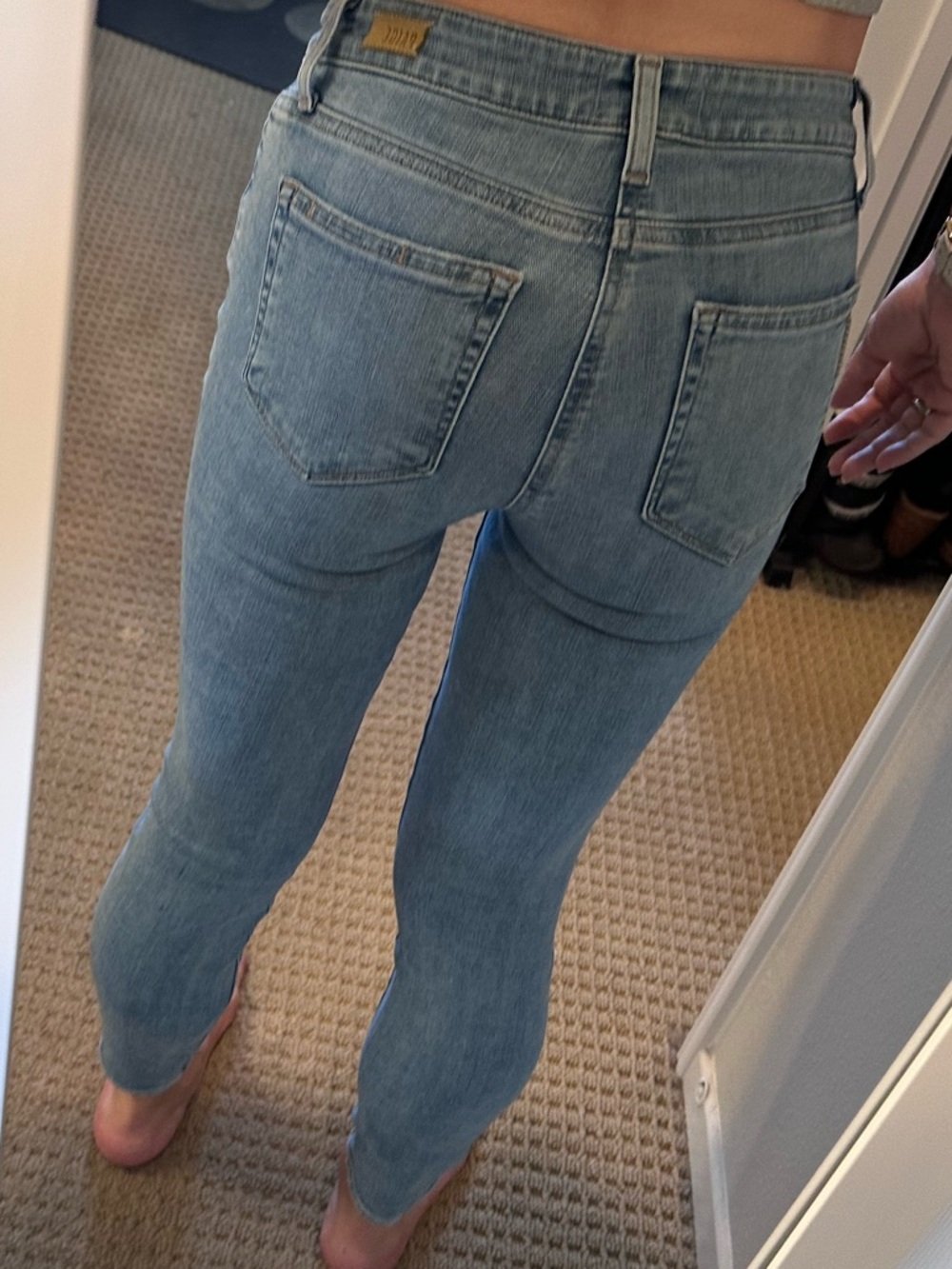 PAIGE Verdugo Ultra Skinny Jeans Light Wash Stretch Size 26